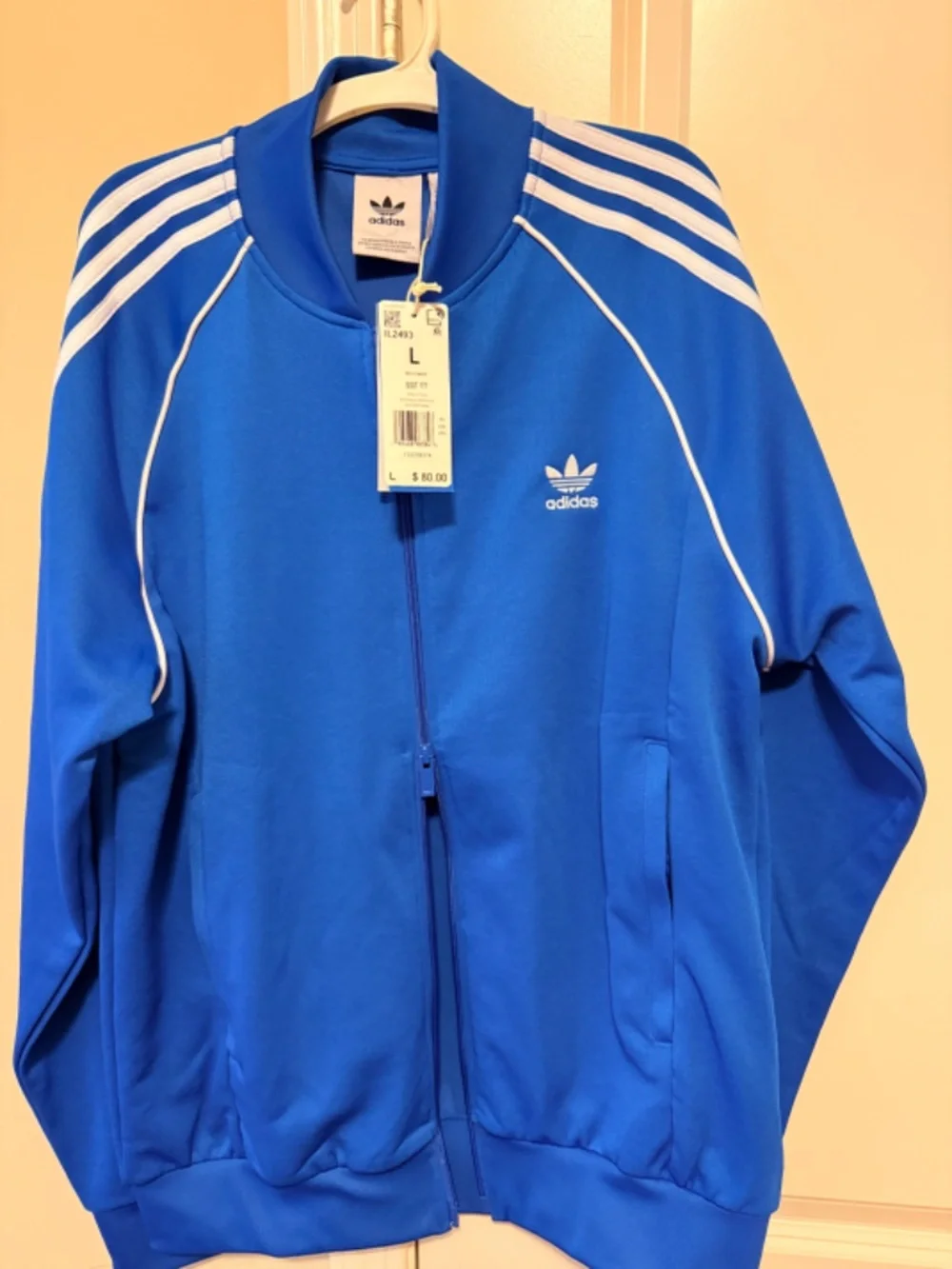 Adidas track jacket, Men size L